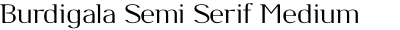 Burdigala Semi Serif Medium Expanded